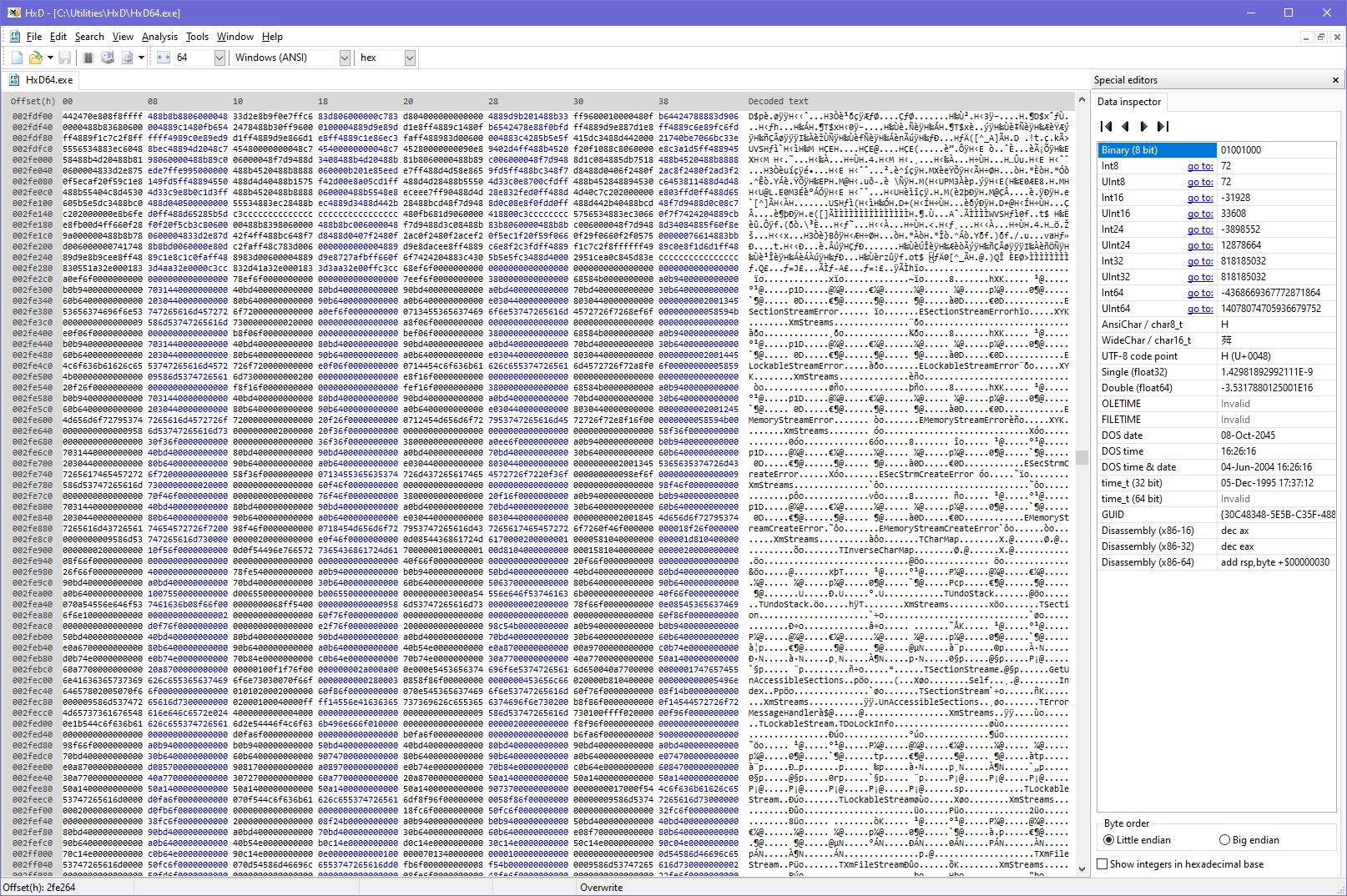 Colouring is missing in text/decoded part